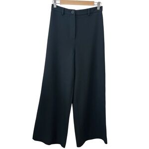 COS Wide Leg Trousers Pants Career Work Wear Minimalist Old Money Black Size 6